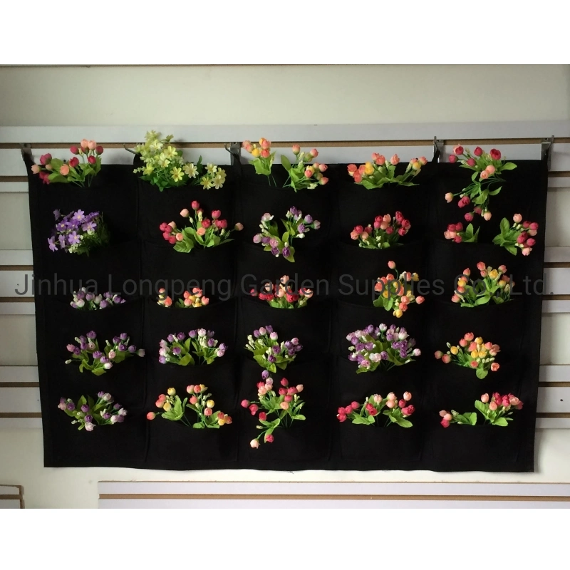 25 Pockets Hanging Vertical Garden Wall Planter, Vertical Decoration Garden Pots and Planters